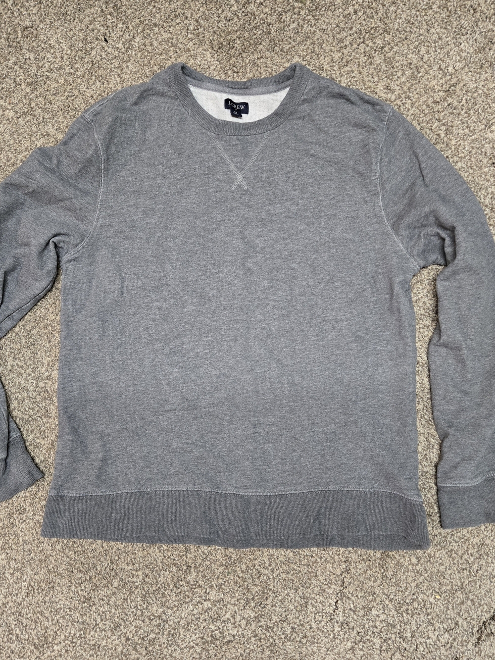 J. Crew Men's Grey Crewneck Sweater